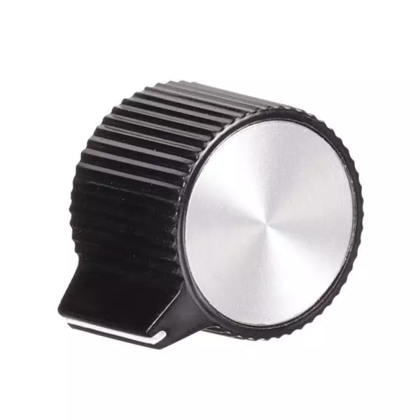APEM PKJ Series Knobs Black 20 mm Outside Diameter, PKJ70B14