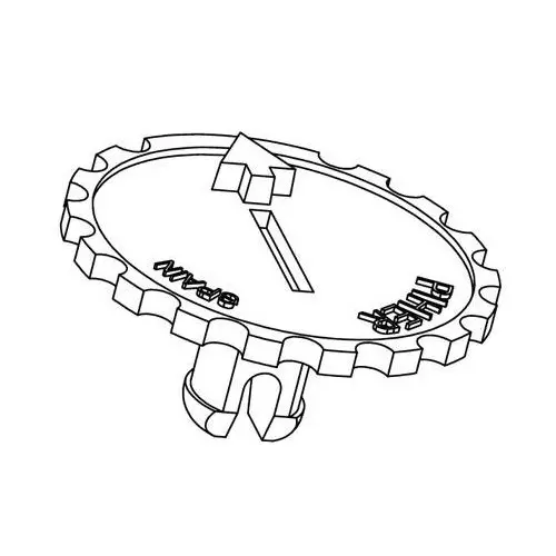 AMPHENOL PIHER SENSORS AND CONTROLS Thumbwheel Knobs Plastic Black, JPEPL5371NE