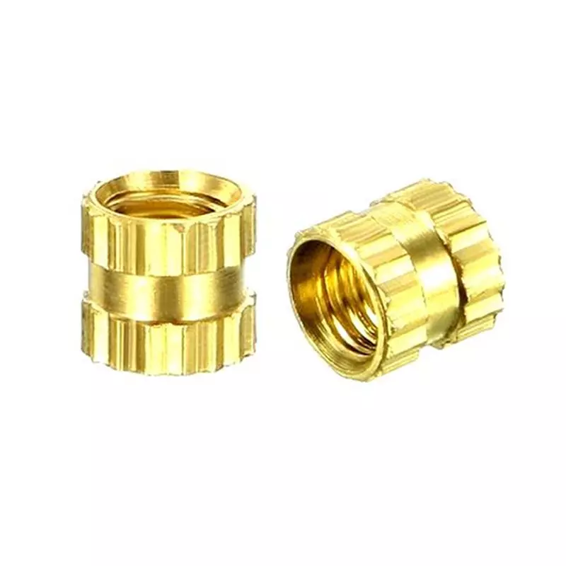 EasyMech M3 X 8 mm Brass Heat Set Threaded Round Insert Nut-25 Pcs