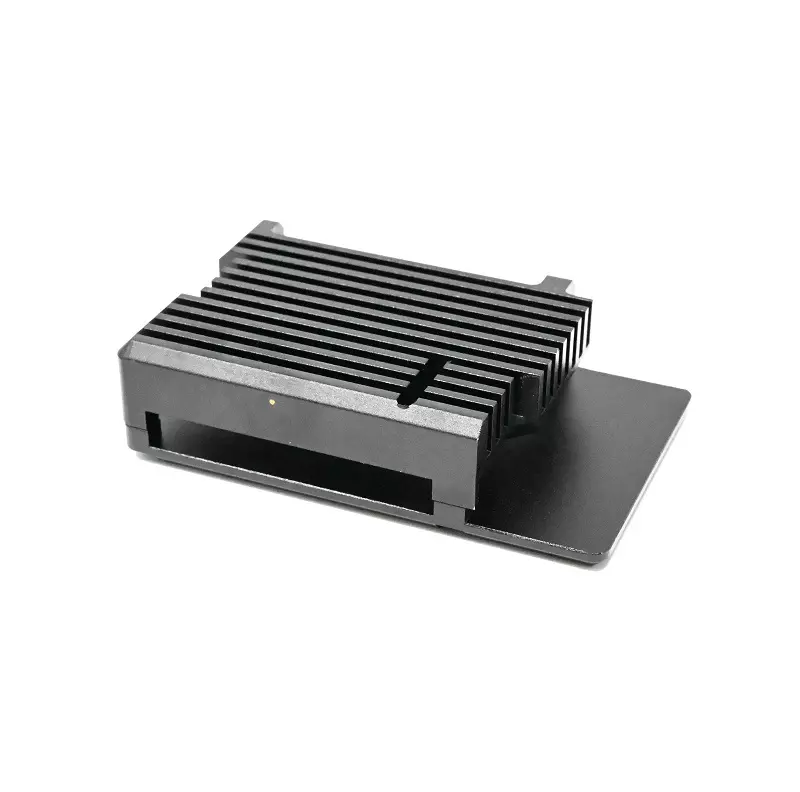 52Pi Raspberry Pi 5 Aluminum Case Black with Built-in Heat Dissipation Column and Heatsinks