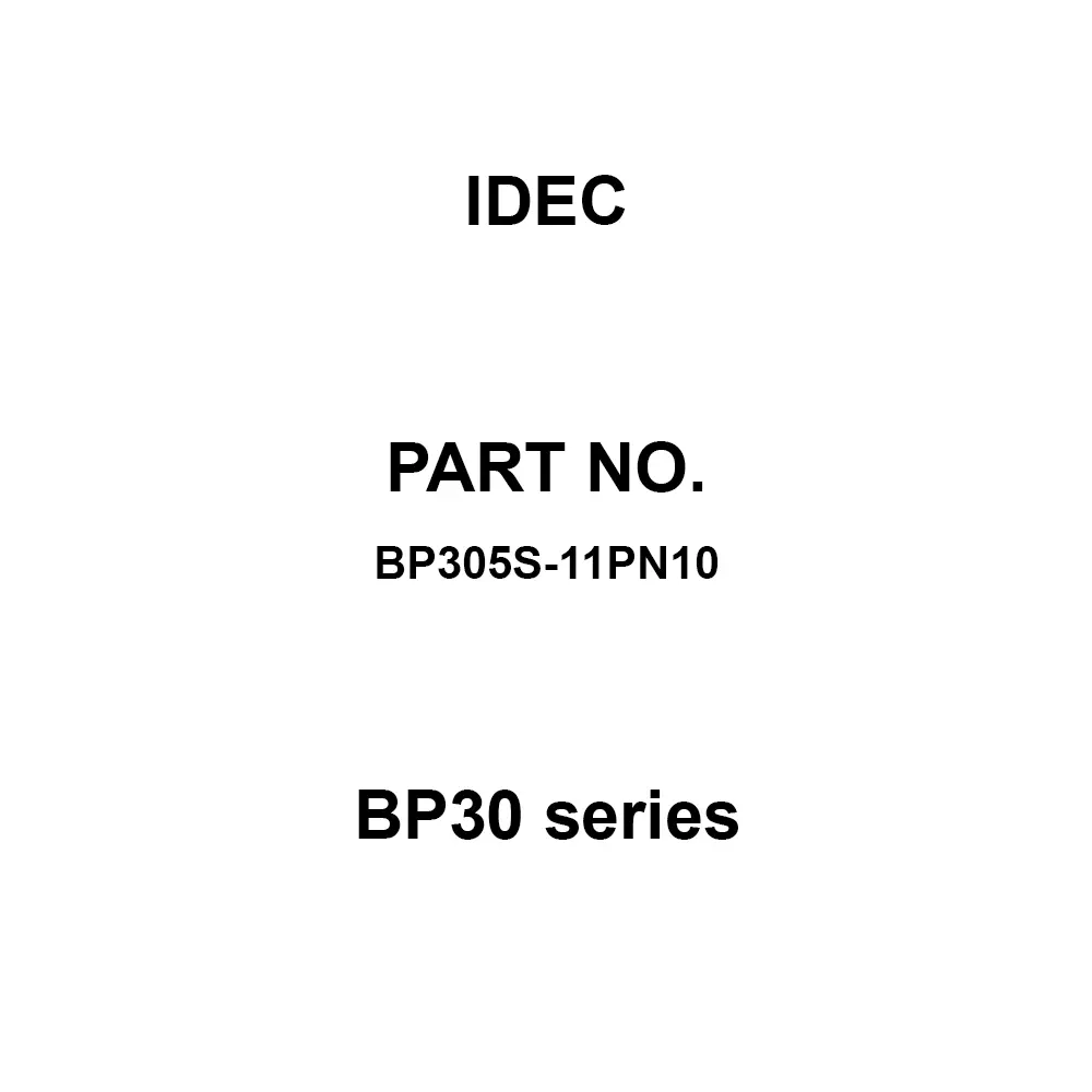 IDEC BP30 Series Printed Board 7.62 mm 10 A 11 Pole, BP305S-11PN10 (Pack of 10 Pcs)