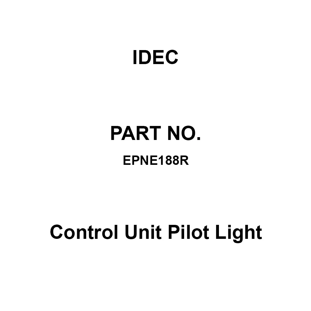 IDEC Control Unit Pilot Light Direct Type 60 V, EPNE188R
