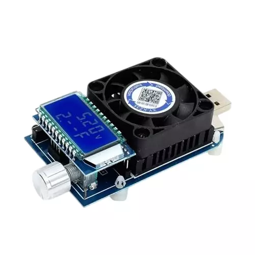 amiciSense 35 W USB Electronic Load Tester Adjustable Current Battery Voltage Capacity QC2.0/3.0 Trigger, 1xETC-LOAD-35W