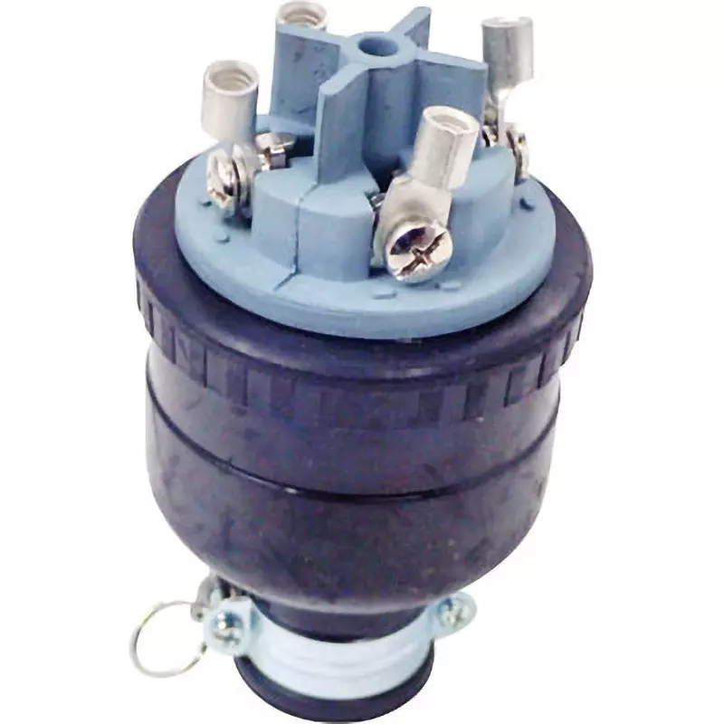 Meikosha Grounding 3 P 50 A Rubber Plug Flat Blade Type 250 V, MP2545