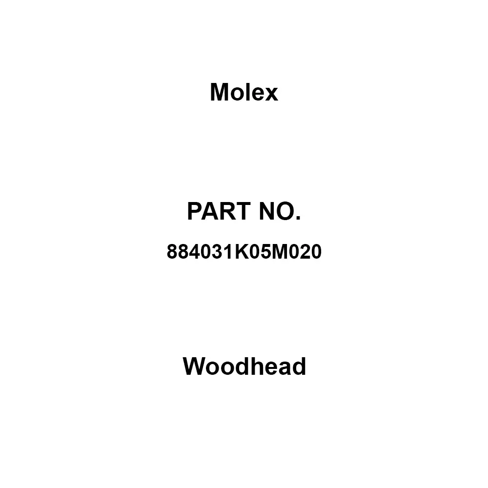 Molex Woodhead 250 AC/DC V Rated Voltage 4 A Rated Current 22 Applicable Wire Range Awg, 884031K05M020