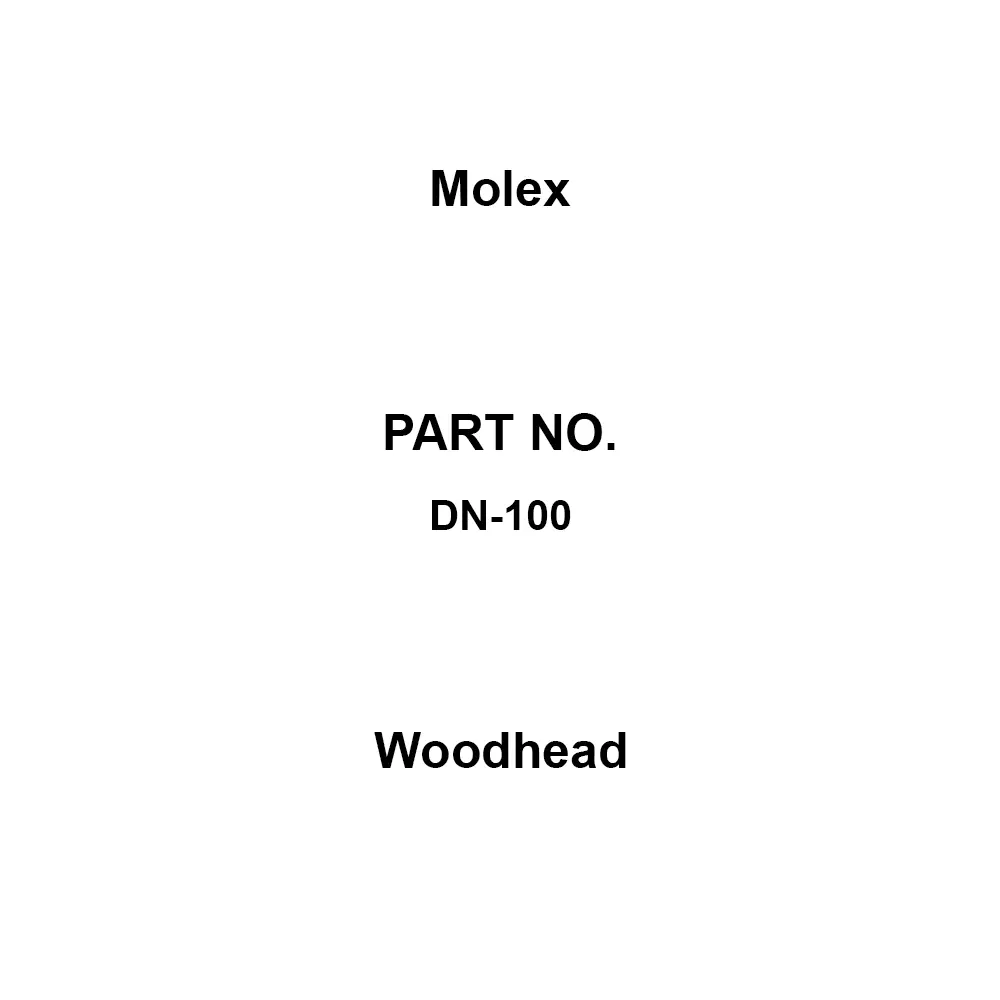 Molex Woodhead 50 V Rated Voltage 8 A Rated Current Straight Connection Type, DN-100