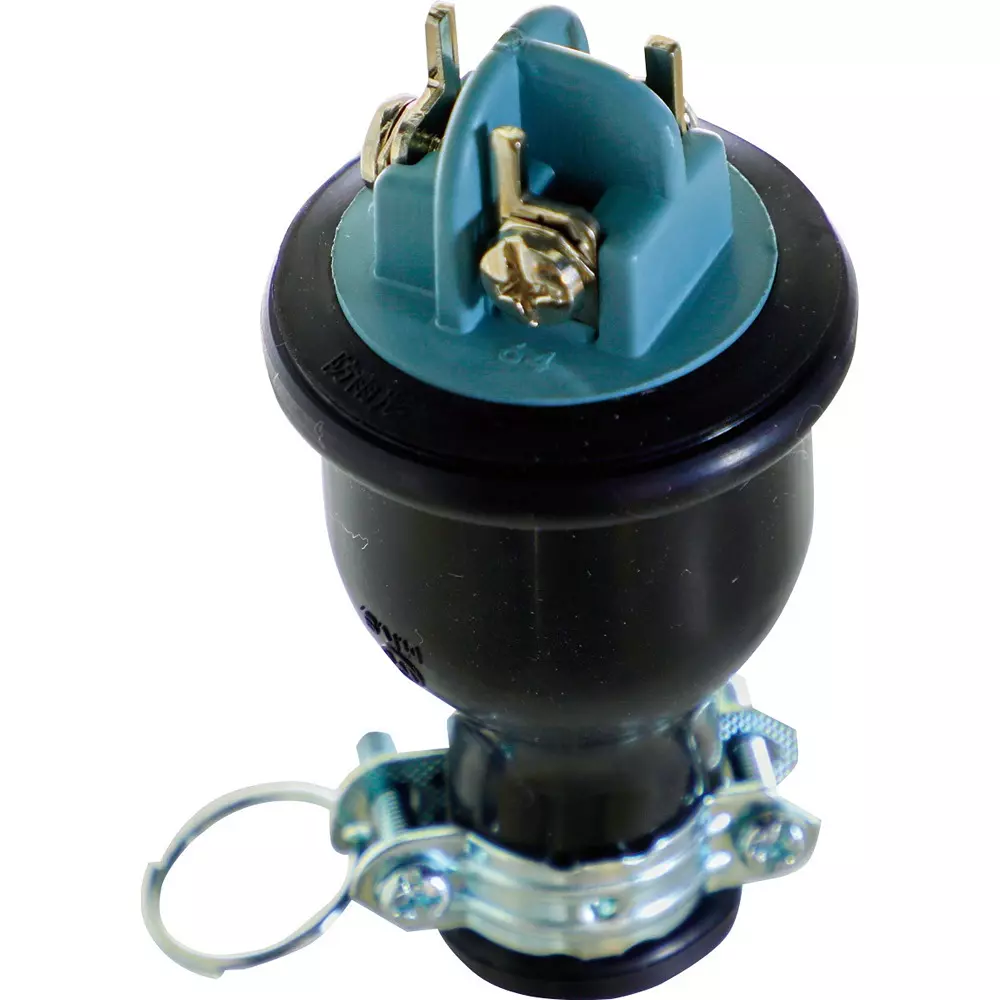 TRUSCO Waterproof Plug 125 V Rated Voltage 15 A Rated Current 2 CT1.25 to 2 VCT2 mm² Compatible Cable, TME2542