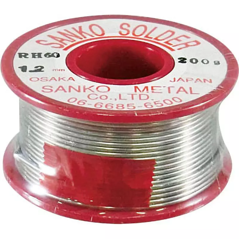 Esco Winding Solder 1.2 mm Wire Diameter 60% tin, 40% lead, 1.8% rosin Ingredient 200.0 g/roll Mass, EA311CB-2