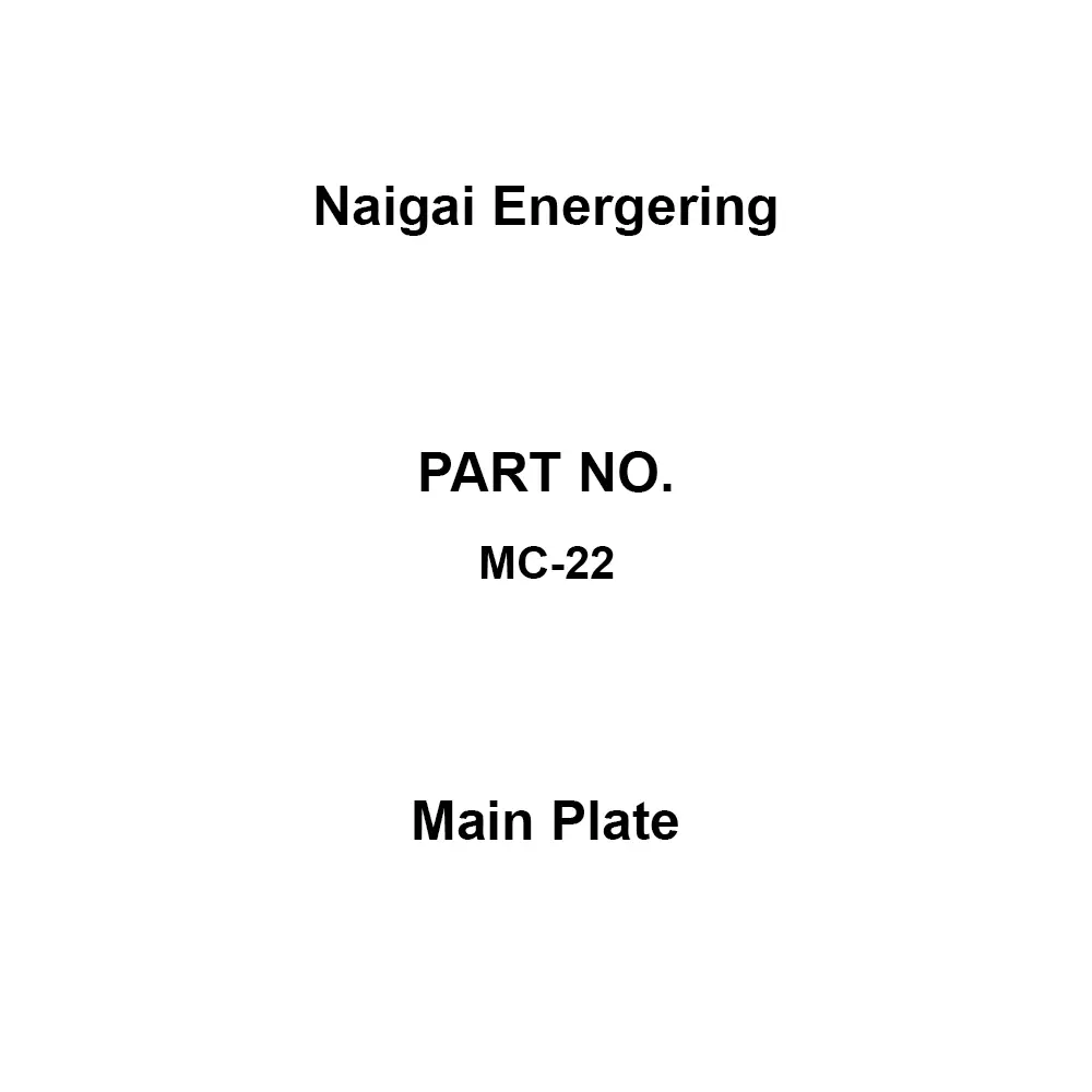 Naigai Energering Main Plate Made of flame-retardant PS Cream color (2.5 Y9 / 1) Material, MC-22 (Pack 2)