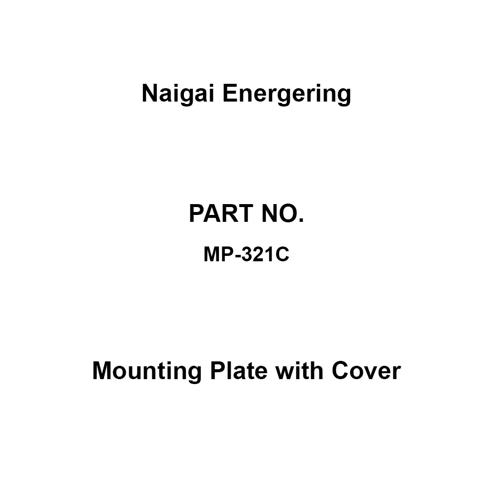 Naigai Energering Mounting Plate With Cover ACS resin 3 P 120 Amp Cream color (Munsell value: 2.5 Y9 / 1), MP-321C