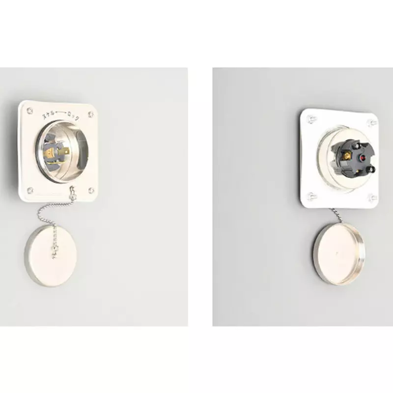 AMERICAN DENKI Waterproof Flange Inlet R3.5-4, R5.5-4 Applicable crimp terminal type Wire Connection, 4245WJS-L16