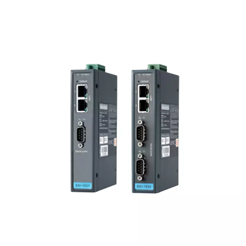Advantech Serial Device Server -40 to 80℃ Operating Temperature Range 12 to 48 V DC Input Power, EKI-1521I-CE