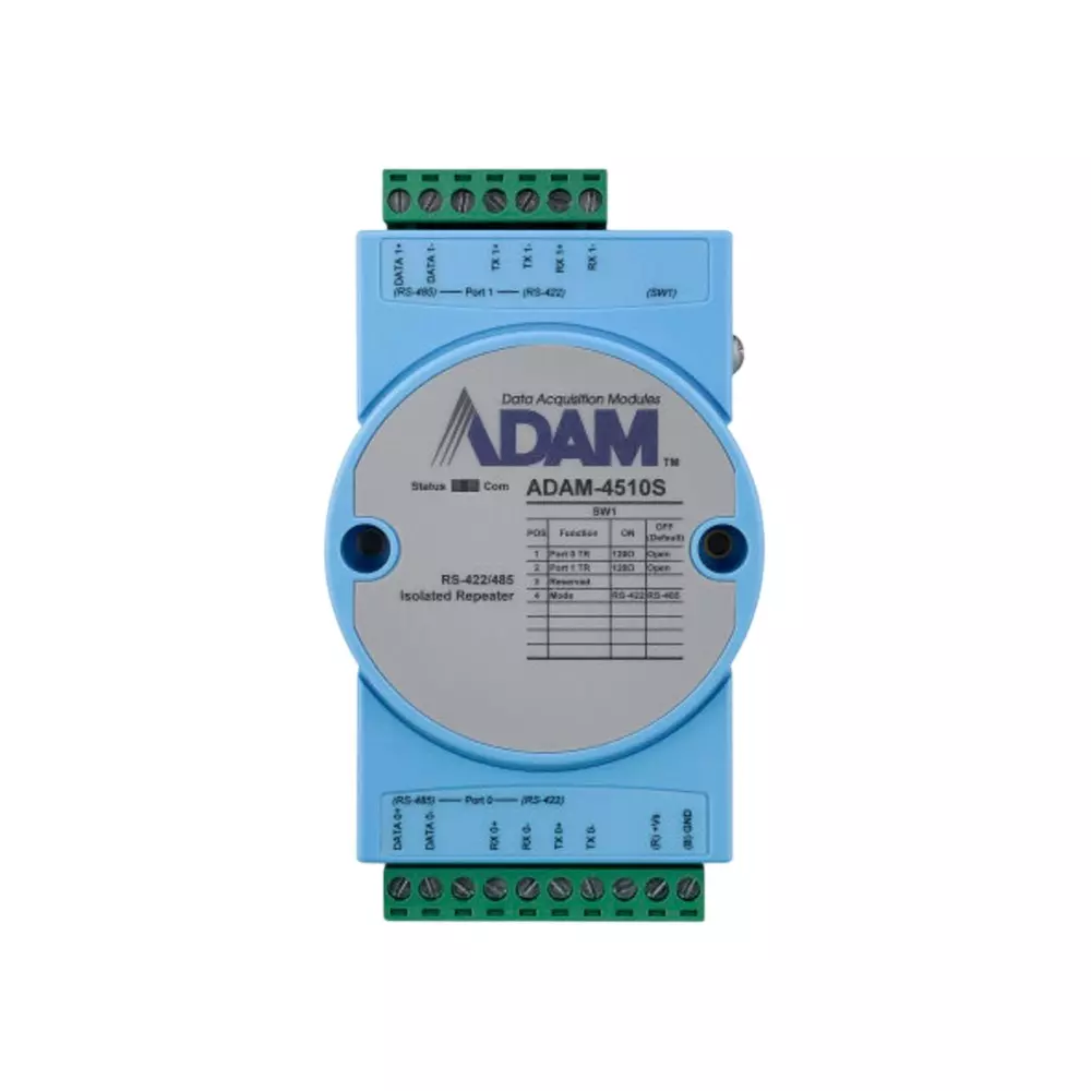 Advantech Isolated Repeater -10 to 70℃ Operating Temperature Range Isolated RS-422/485 Repeater Standard, ADAM-4510S-G