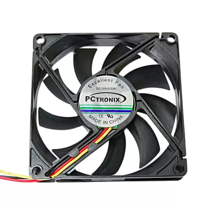 GB Square DC Fan 12V/0.25 A Rating 2500 min¯¹ [rpm](±10%) Rotational Speed 2.54 mm Connector, DCFAN-80-15