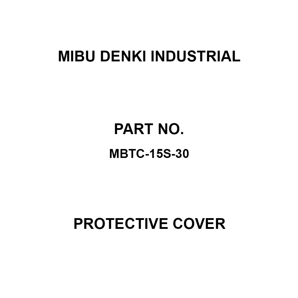 MIBU DENKI INDUSTRIAL Protective Cover MBT-15 S to 30, TRT-40 Suitable Terminal Block, MBTC-15S-30 (Pack of 20)