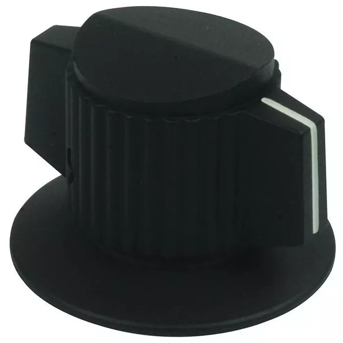 EHC (ELECTRONIC HARDWARE) Double Bar Knob With Dial, 6.35Mm, MS91528-1II2B