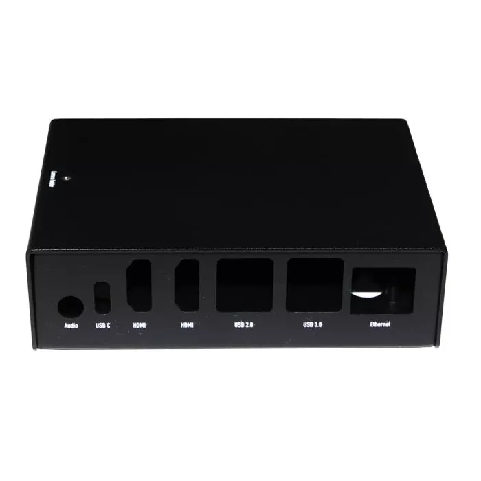 Okdo Metal ROCK SBC Case for use with ROCK 5 Model B Single Board Computer Black, 200122