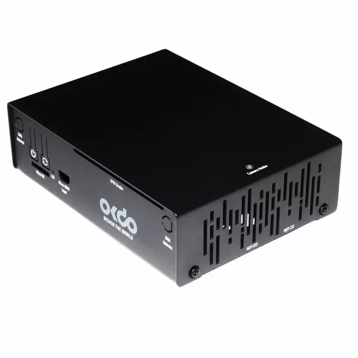 Okdo Metal ROCK SBC Case for use with ROCK 5 Model B Single Board Computer Black, 200122