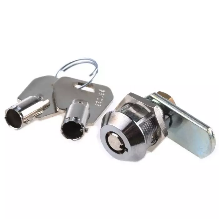 Euro-Locks a Lowe Fletcher group Company Tumbler Lock 18 mm Panel-to-Tongue 19.2x16 mm Cutout Key Unlock, 4303-0100BA