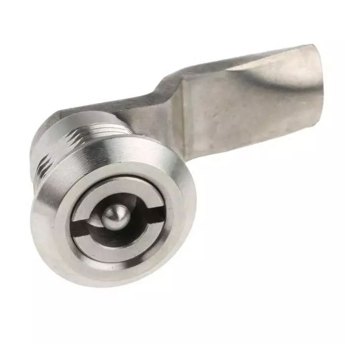 Steinbach & Vollman Stainless Steel Tumbler Lock 26 mm Panel-to-Tongue 20.2x20.2 mm Cutout Key Unlock