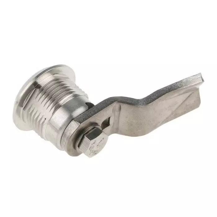 Steinbach & Vollman Stainless Steel Tumbler Lock 26 mm Panel-to-Tongue 20.2x20.2 mm Cutout Key Unlock