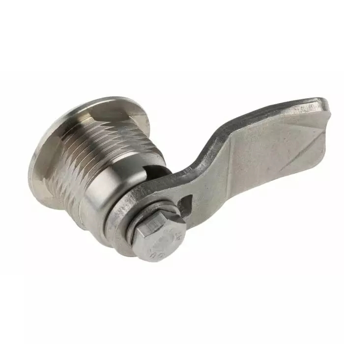 Steinbach & Vollman Square Key Lock Stainless Steel, 13 mm Panel to Tongue Depth, 20.2x20.2 mm Panel Cutout, 3410242