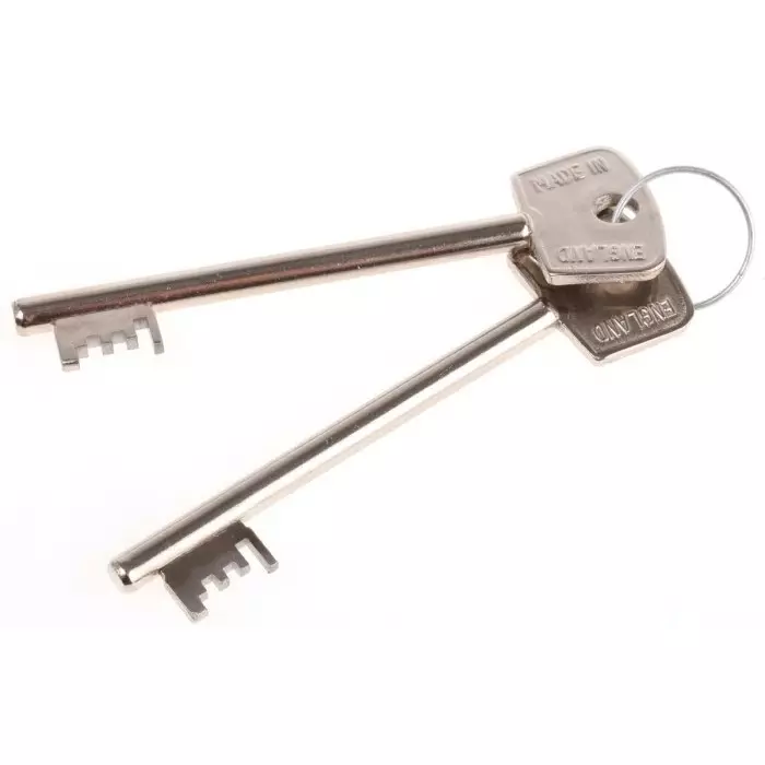Euro-Locks Steel Safe Key Lock Steel, 5 mm Panel to Tongue Depth, 2802-0206CB