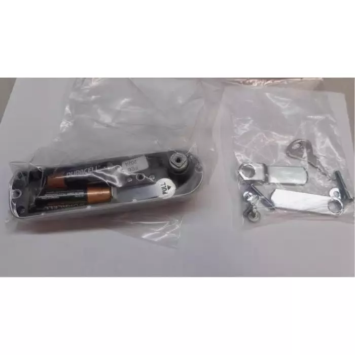 Euro-Locks Code Lock Zinc, Powder Coated Silver, 136x37 mm Dimension, 3780827