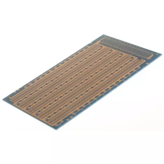 Vero Technologies Single Sided Eurocard PCB FR2 With 53x5 1.02mm Holes, 2.54x2.54mm Pitch, 10-0581