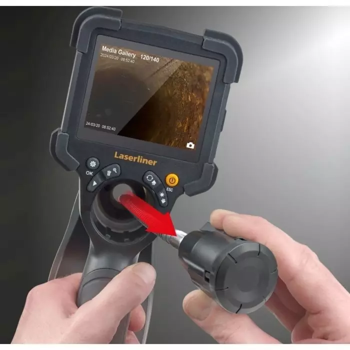 Laserliner 092.933A 7.9 mm probe Inspection Camera Kit 1.5m Probe Length 1280x720pixels Resolution LED Illumination, VideoInspector
