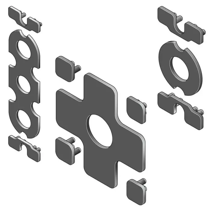 Bosch Rexroth End Connector, Connecting Component, Strut Profile 90 x 90 mm, Groove Size 10 mm, 3842510145