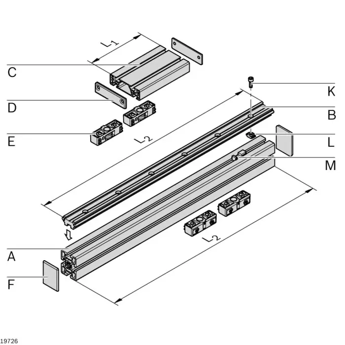 Bosch Rexroth Sliding Block, Connecting Component, Strut Profile 10, Groove Size 10 mm, 3842146877
