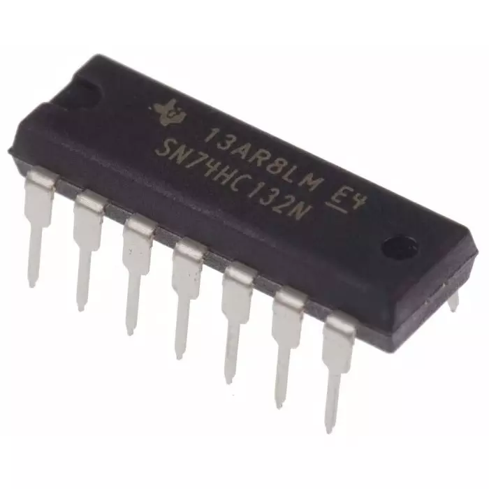 Texas Instruments Quad 2-Input NAND Schmitt Trigger Logic Gate, 14-Pin PDIP, SN74HC132N