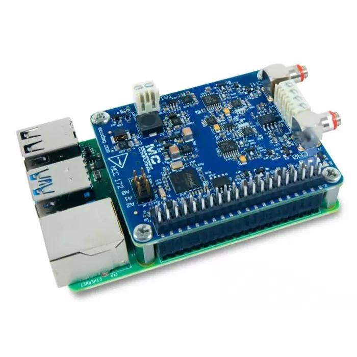 Digilent MCC 172 IEPE Measurement DAQ HAT for Raspberry Pi, 6069-410-004