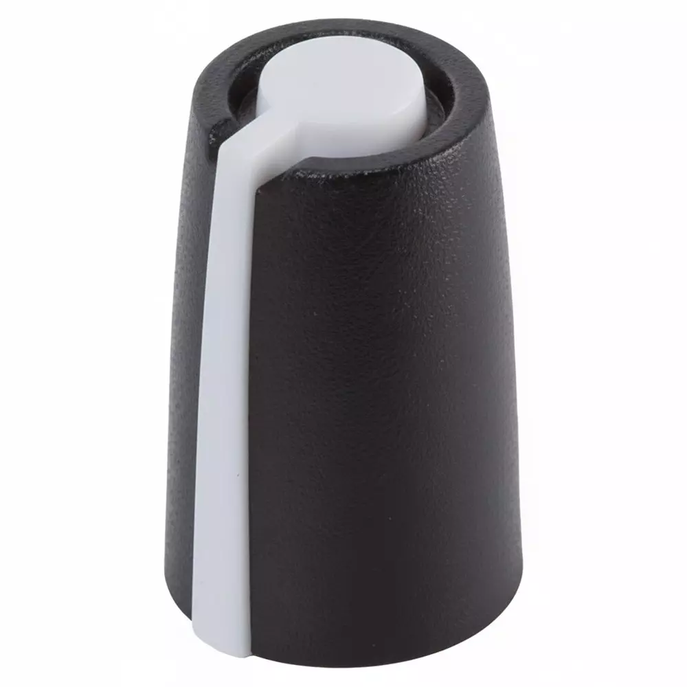 Same Sky Knobs Smooth Type Acrylonitrile Butadiene Styrene (ABS) Black 11 mm Outside Diameter, SPK-016C