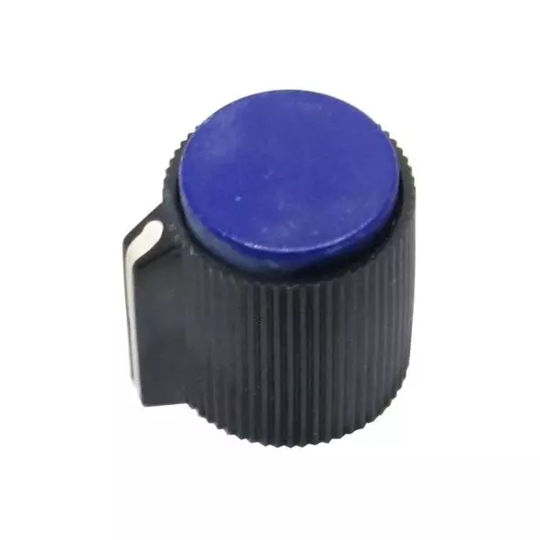 Shin Chin Knobs Pointer/Selector Type Phenolic Black 14 mm Outside Diameter, RN-118F-BL/6.4