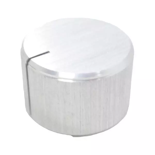 Eagle Plastic Devices Cylindrical Knob Aluminum Silver 23 mm Outside Diameter, 450-6016