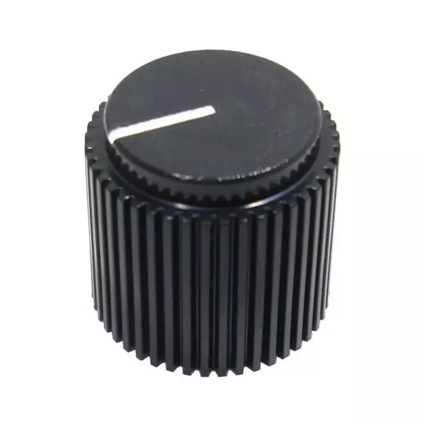 Eagle Plastic Devices Cylindrical Knob Plastic Black 19 mm Outside Diameter, 450-AE186