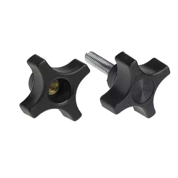 DAVIES MOLDING 2825 Series Clamping Knob Black 45 mm Outside Diameter, 2825BT