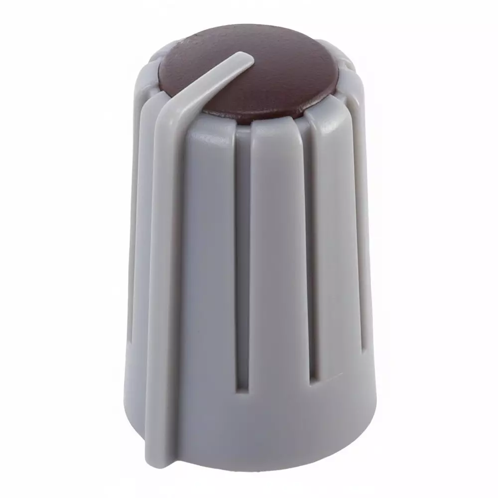 Same Sky Knobs Ribbed Type Acrylonitrile Butadiene Styrene (ABS) Gray 11 mm Outside Diameter, SPK-007E