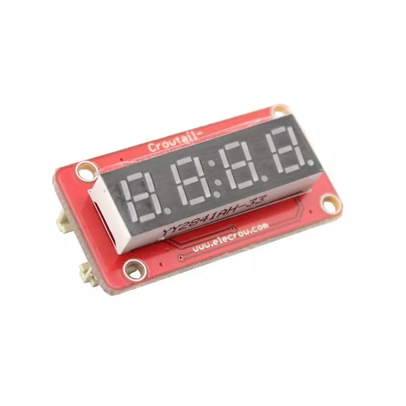 Elecrow Crowtail 4-Digit Red Alpha-Numeric Display