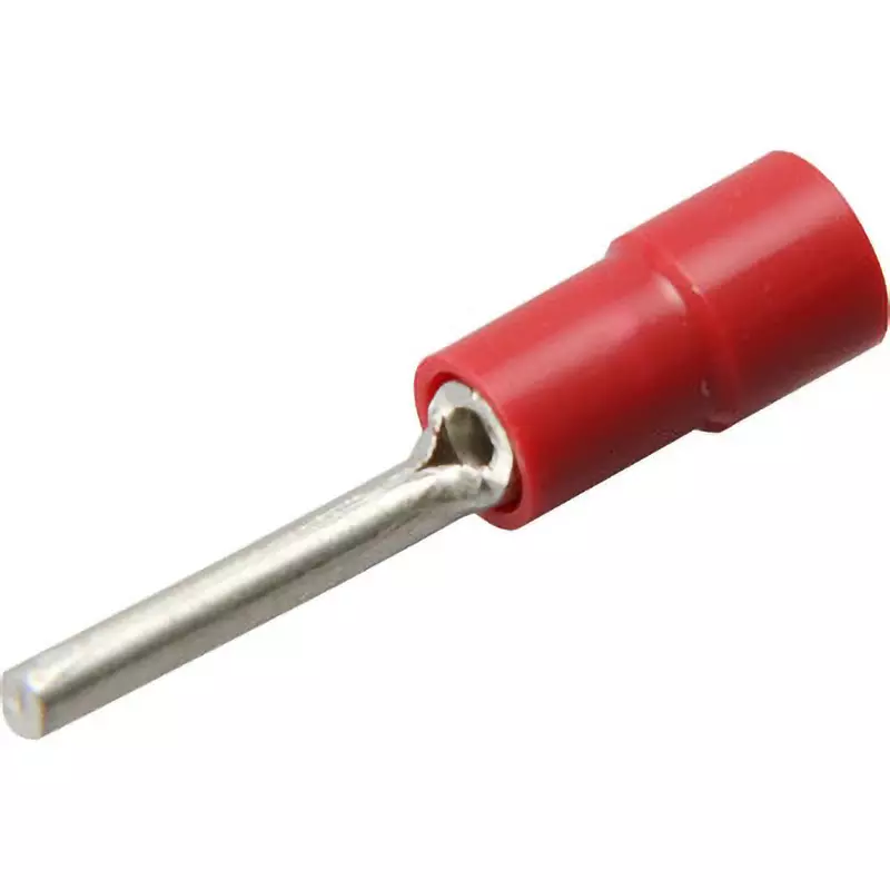 MonotaRO Crimp Terminal Bar Type With Insulation Coating 24.8 mm Overall Length, PTVYB1-14 (Pack of 100 Pcs)