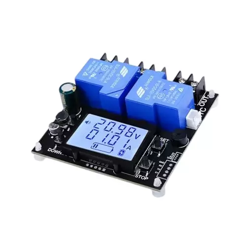 amiciSolar BT13L Coulomb Meter 30 A Battery Charge/Discharge Controller Dual Relay Lithium & Lead-Acid, 1xCOUL-30A