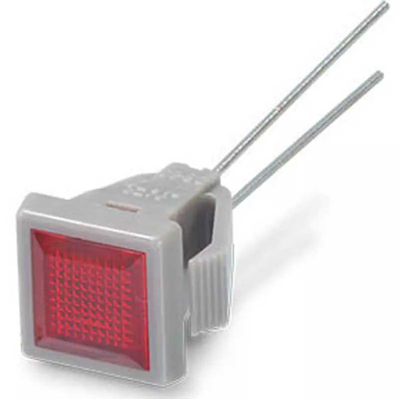Sato Parts Indicator Light LED Bracket Square Lens 7X7 mm Flat Lens, DB-30-F-GYR