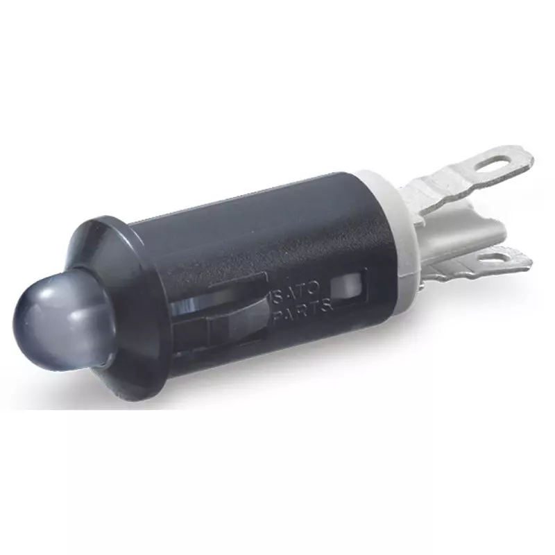 Sato Parts Indicator Light LED Bracket Round Φ5 mm Bullet-Shaped LED Lens, DB-40-F-BBL