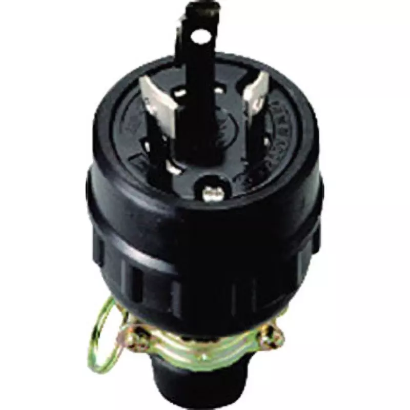 Meikosha Hook Rubber Plug Grounding 2 P Waterproof Combined Use, MH7038