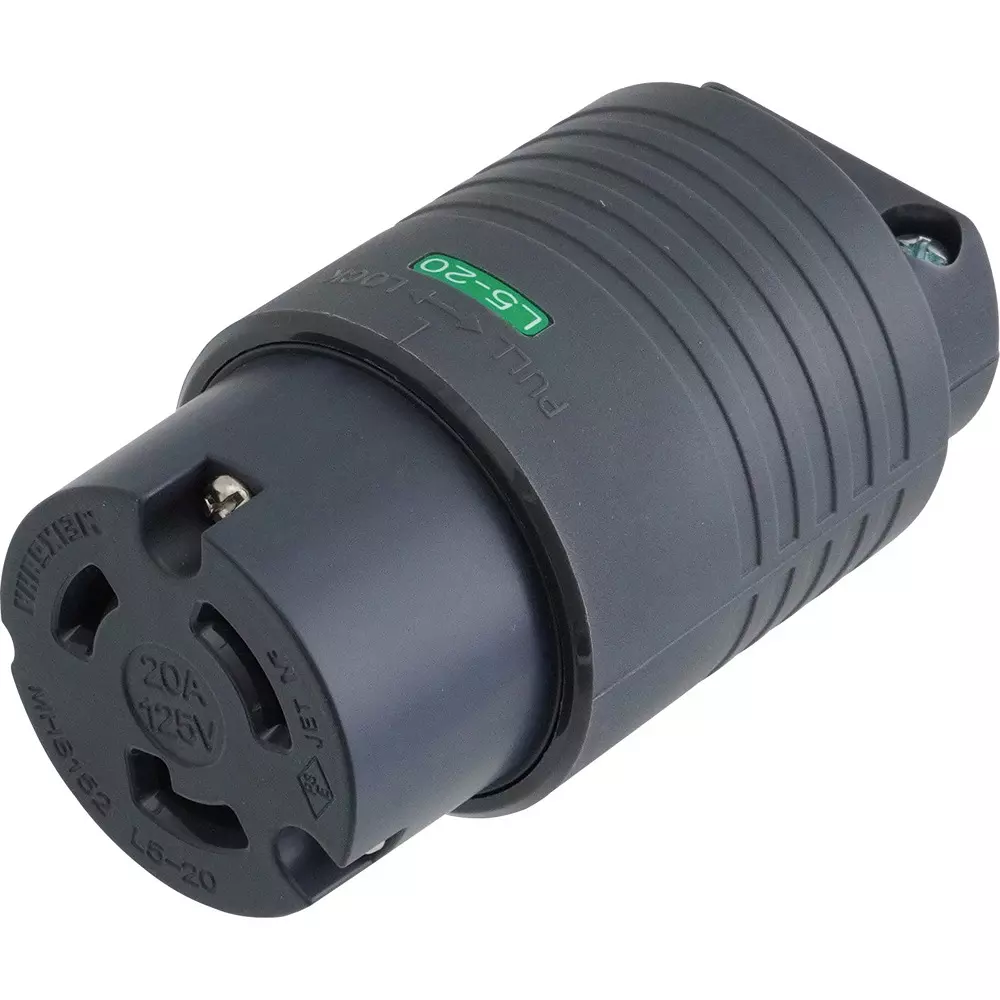 Meikosha NEMA Standard Compliant Grounding 2 P20 A Hook Connector Body (L5-20), MH8152B