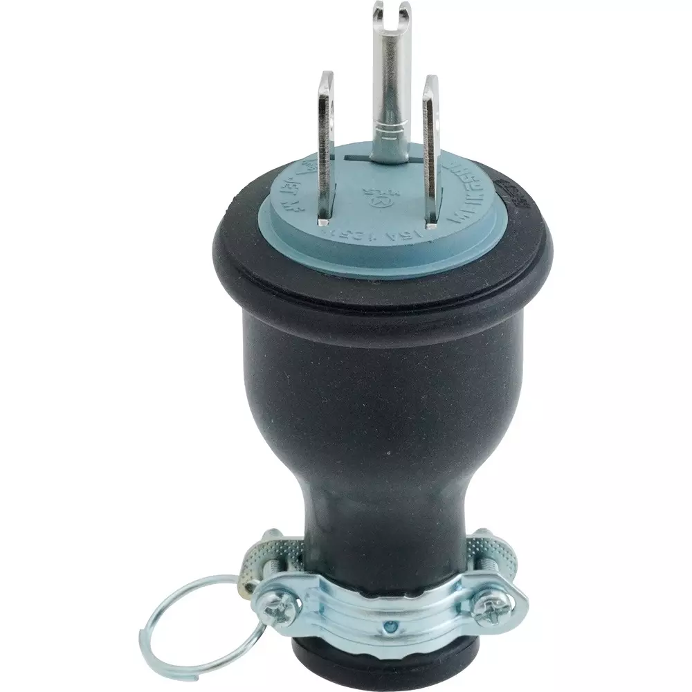 Meikosha Grounding 2 P15 A Waterproof Plug Flat Blade Type 125 V 15A, ME2542