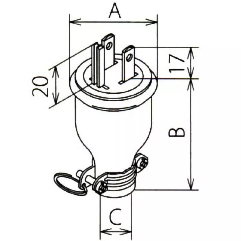 meikosha-grounding-2-p15-a-waterproof-plug-flat-blade-type-125-v-15a-me2542