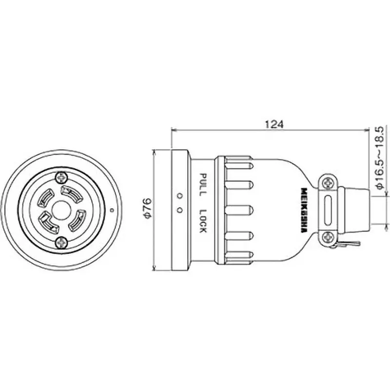 meikosha-hook-rubber-connector-body-ground-3-p-250-v-30-a-rated-current-mh2638